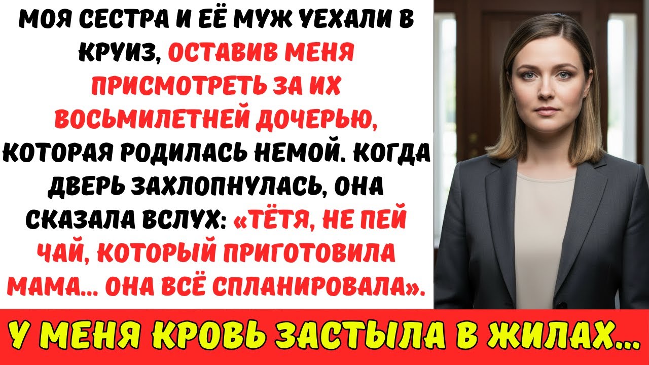 НЕМАЯ дочь сестры ЗАГОВОРИЛА, как только её родители УШЛИ. То, что она сказала, СПАСЛО мне жизнь…