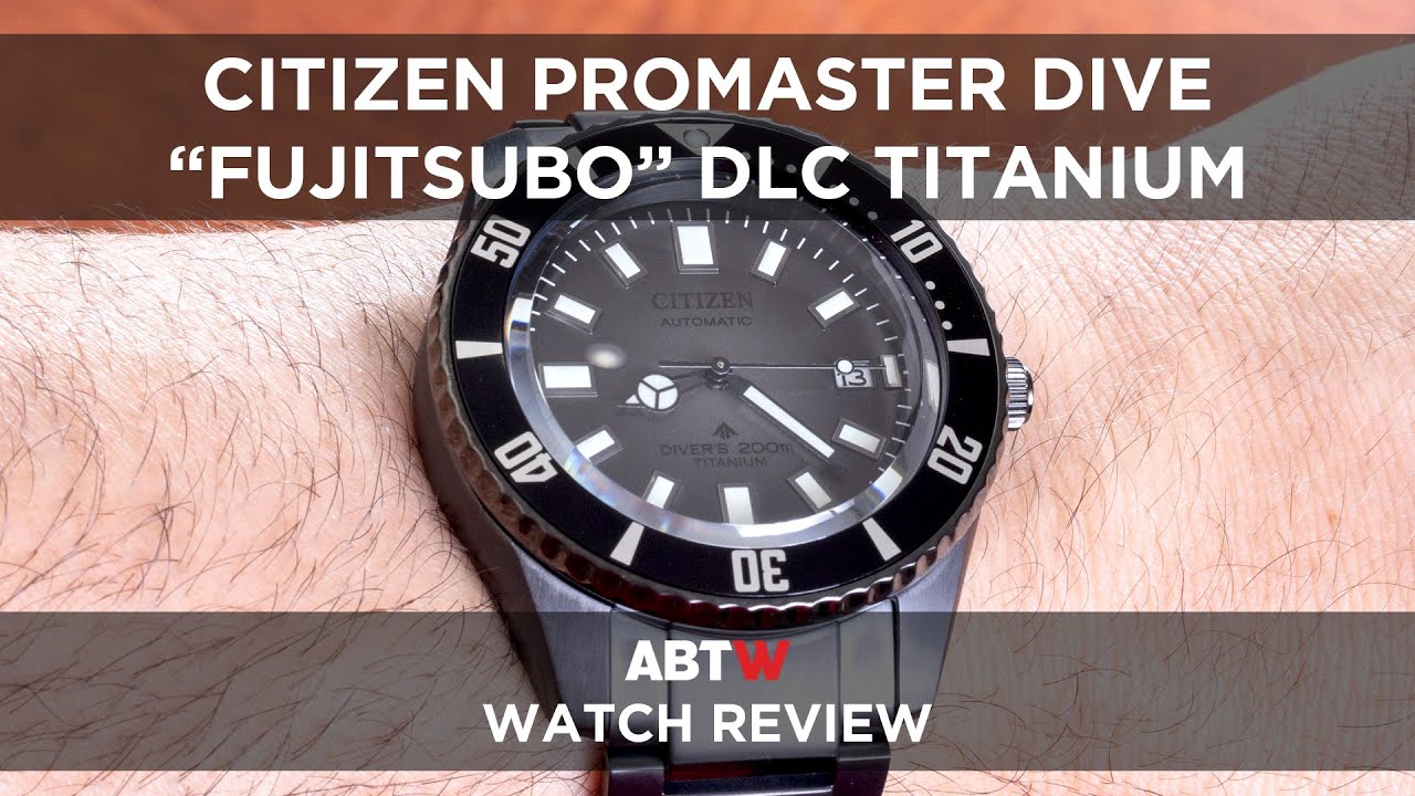 Обзор часов Citizen Promaster Dive Automatic ‘Fujitsubo’ NB6025-59H Black DLC Super Titanium