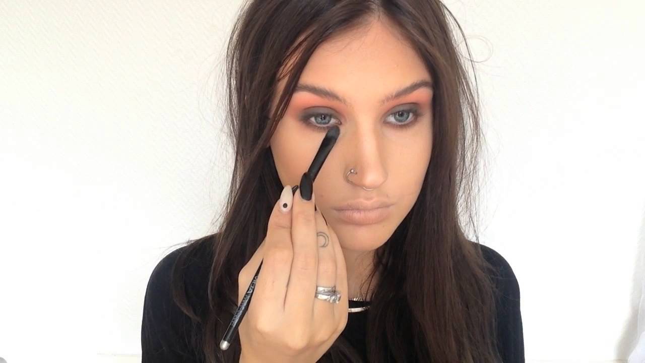 ♡ Fall makeup tutorial | Warm smokey eye, nude / purple lips ♡