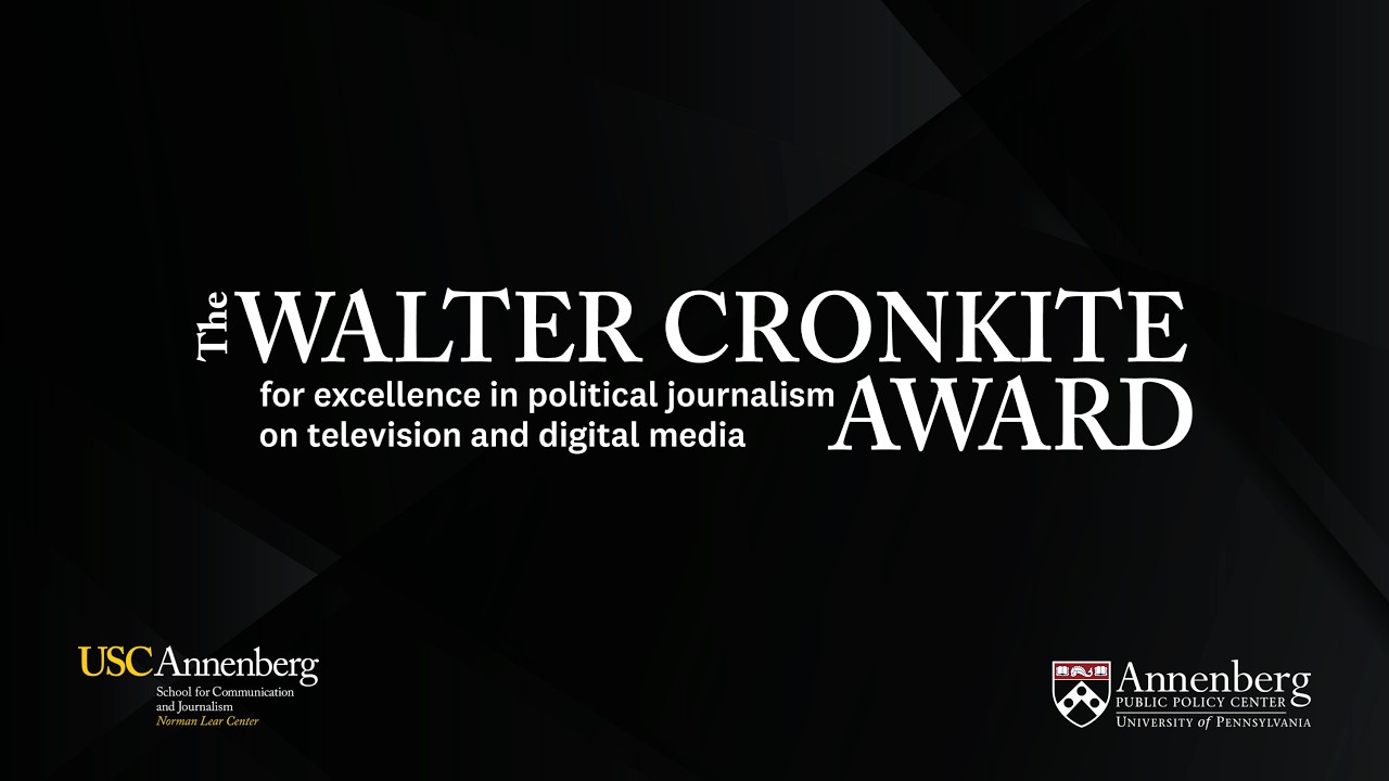 The 2025 Walter Cronkite Awards for Excellence in Political Journalism [Full Show]
