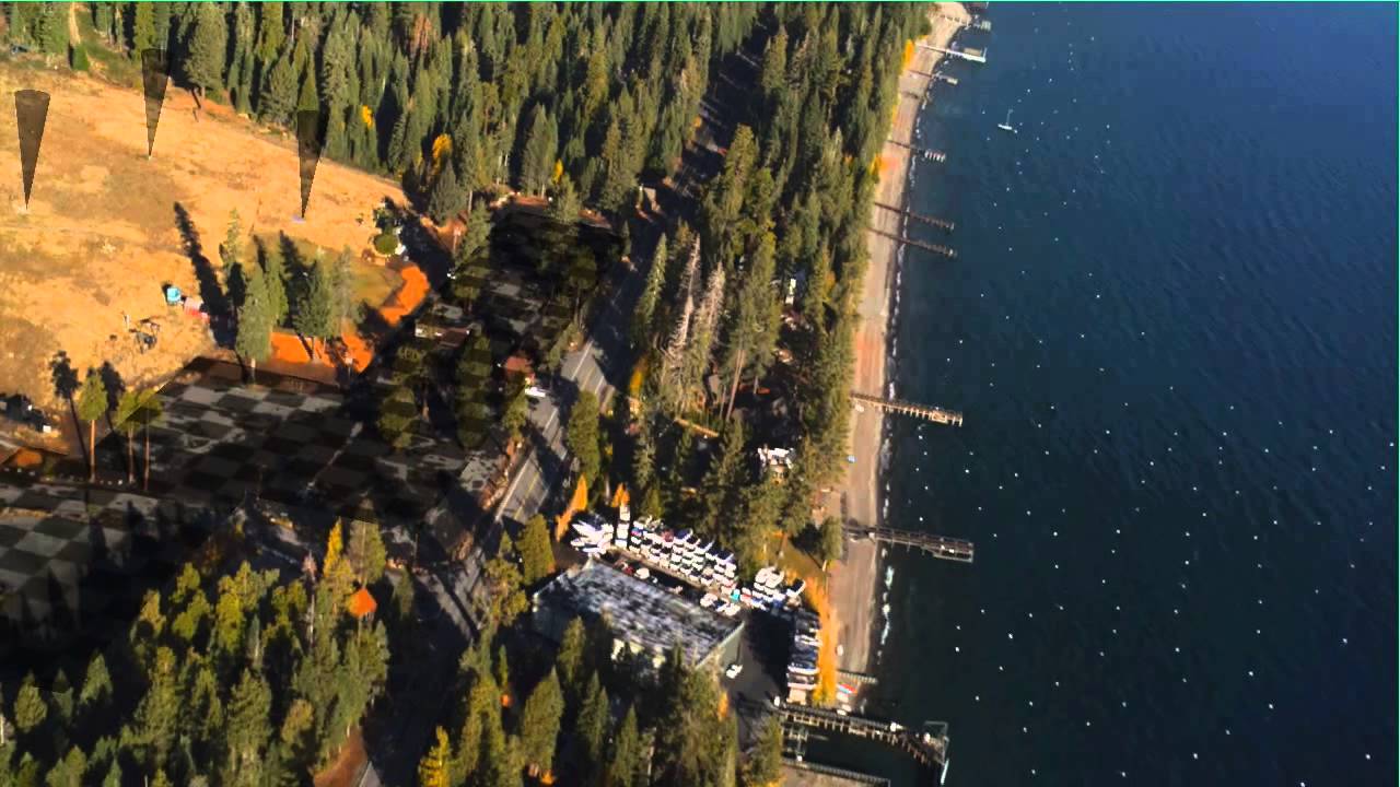 Motion Tracking: Tahoe Ski Resort Village - Helicopter Tracked Shots