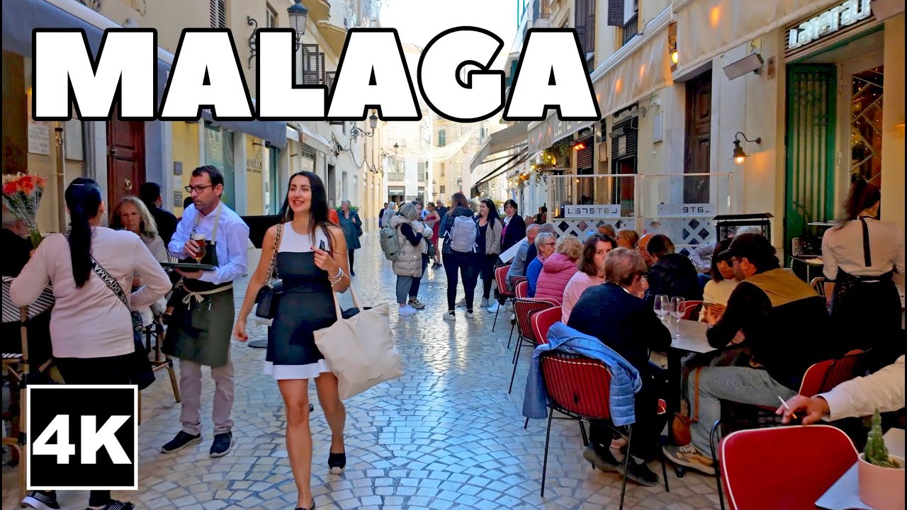 Malaga City Center Tour: History, Culture & More in 4K