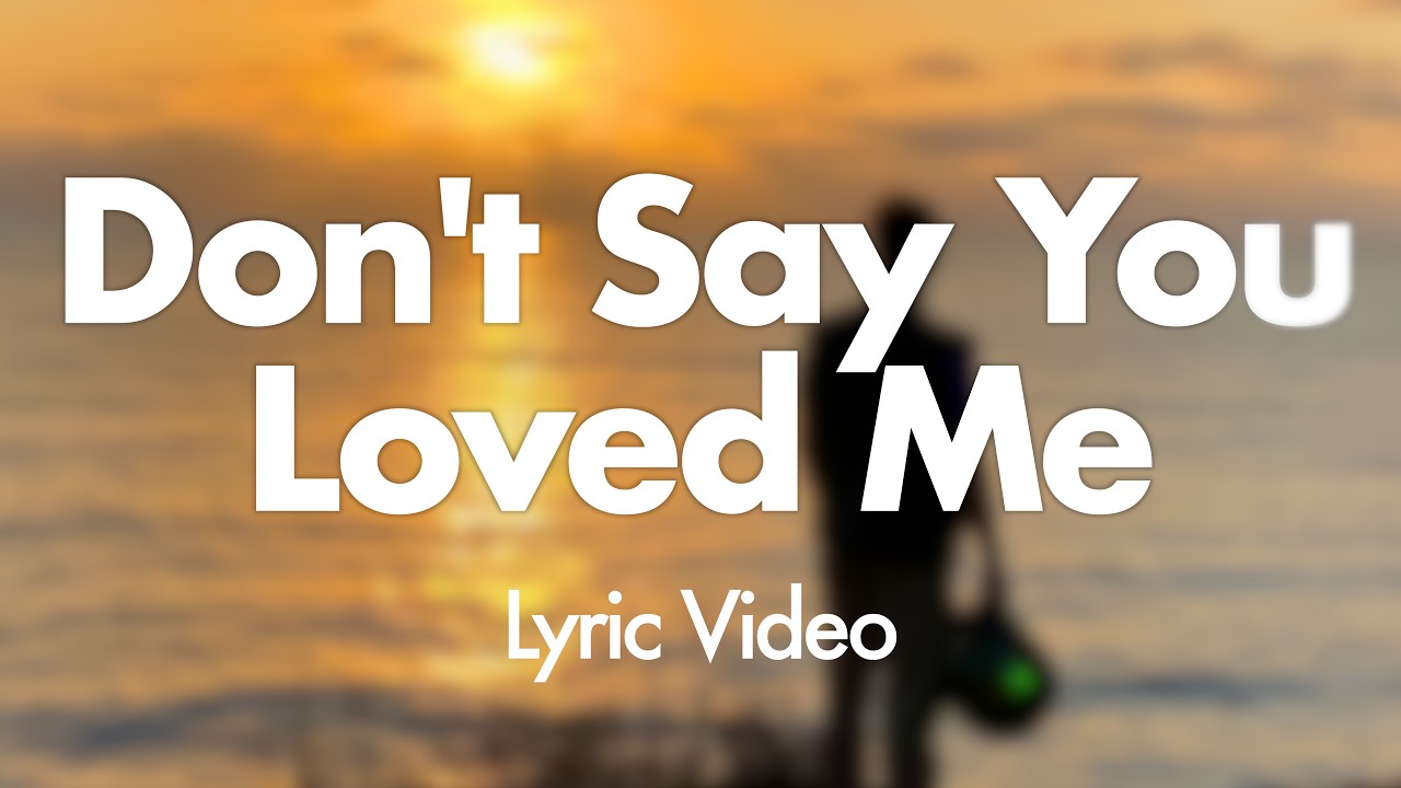 Jake Run - Don't Say You Love Me (Lyric Video)