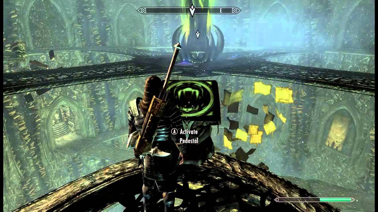 Skyrim Dragonborn - At the summit of Apocrypha book puzzle SOLVED