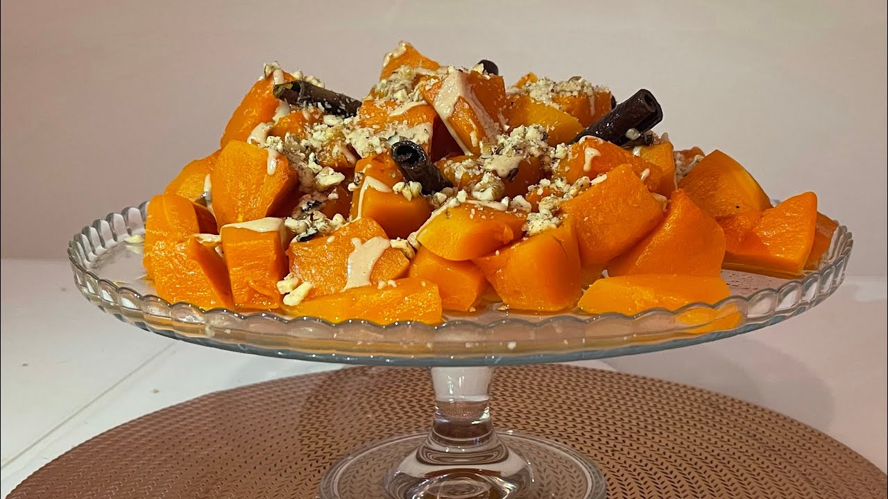 Fırında Kabak tatlısı￼🎃🎃// Dessert Citrouille Turc au four🎃🎃