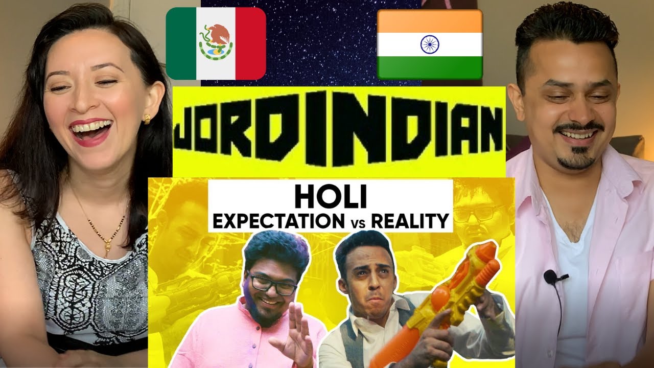 MEXICAN WIFE Reaction | HOLI: EXPECTATIONS vs REALITY | Jordindian