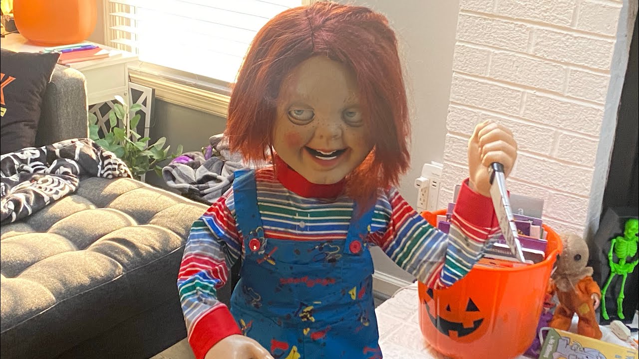 Unboxing Animated Chucky Doll Animatronic from Home Depot #halloween2024 #animatronics #homedepot