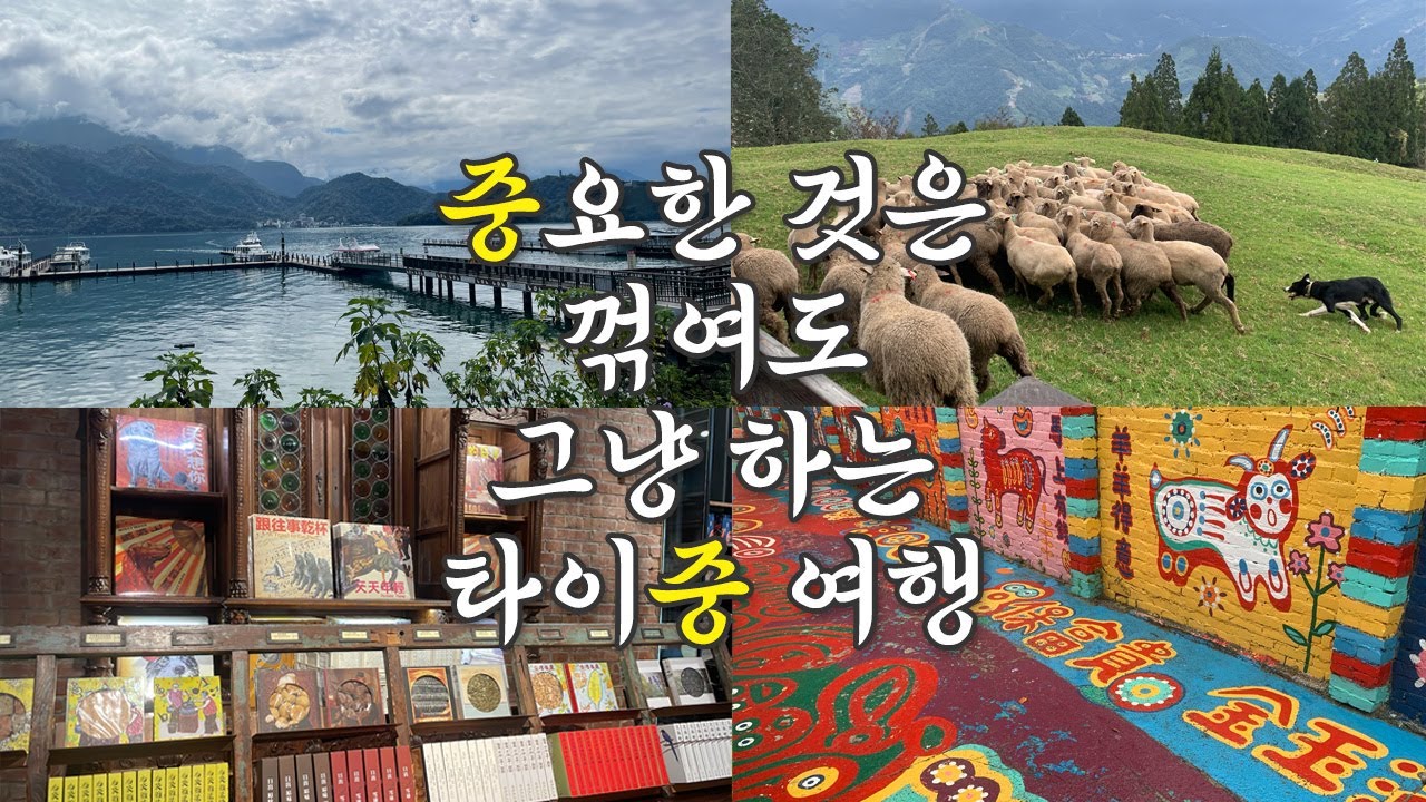 🇹🇼#12 중요한 것은 꺾여도 그냥 하는 타이중 여행 ㅣ일월담 • 칭징농장 • 궁원안과 • 무지개마을 • 국립타이중미술관 ㅣ台中旅行vlog