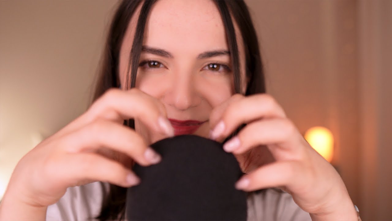 ASMR 35 минут интенсивных хрустящих царапаний микрофона!✨ (с поролоновым чехлом)