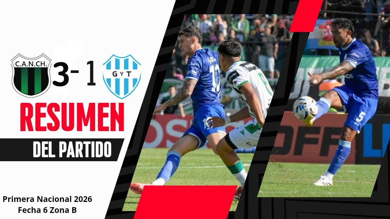 Nueva Chicago 3-1 Gimnasia y Tiro | Primera Nacional | Fecha 6 (Zona B)