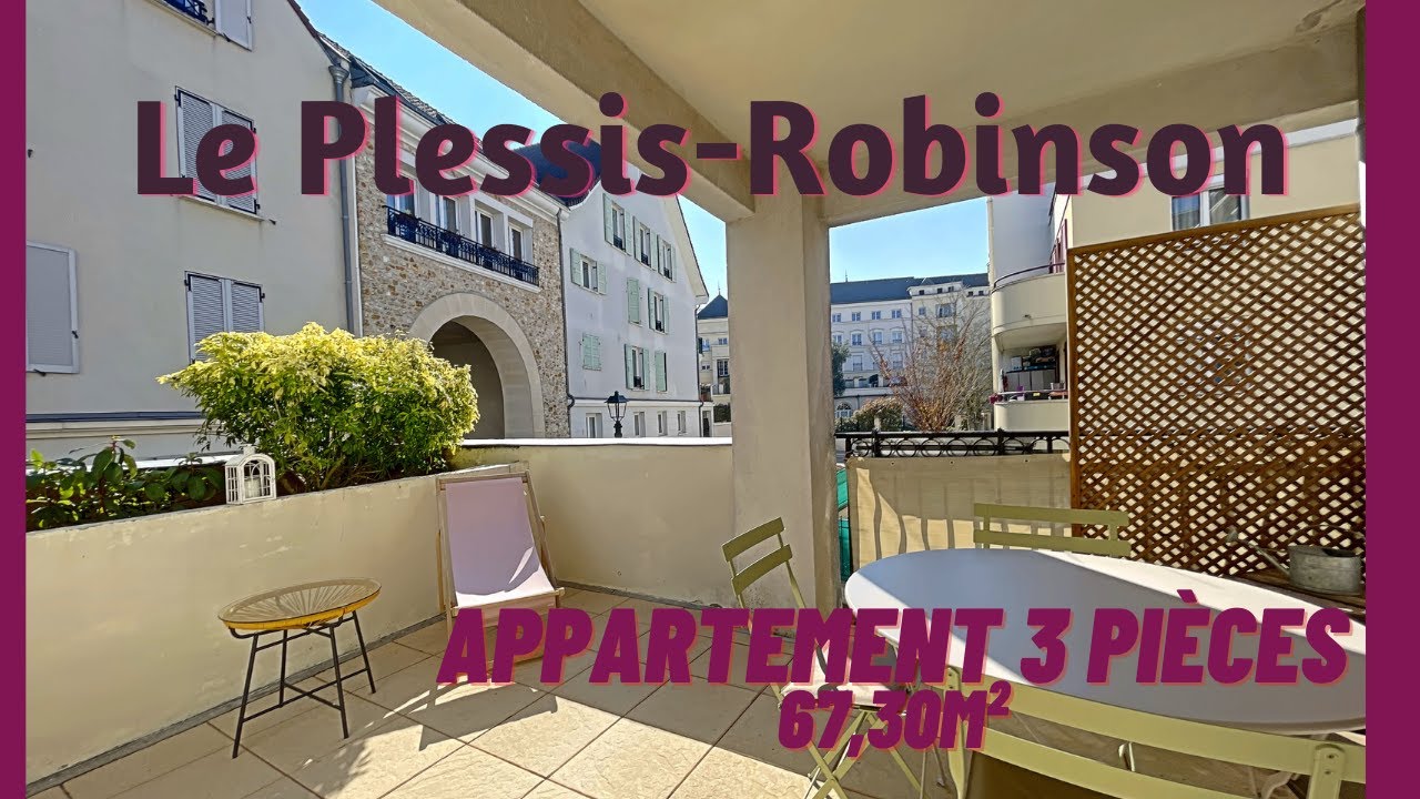 Achat Appartement T3,  Le Plessis-Robinson - Cité Jardin - 67,30m² avec Terrasse