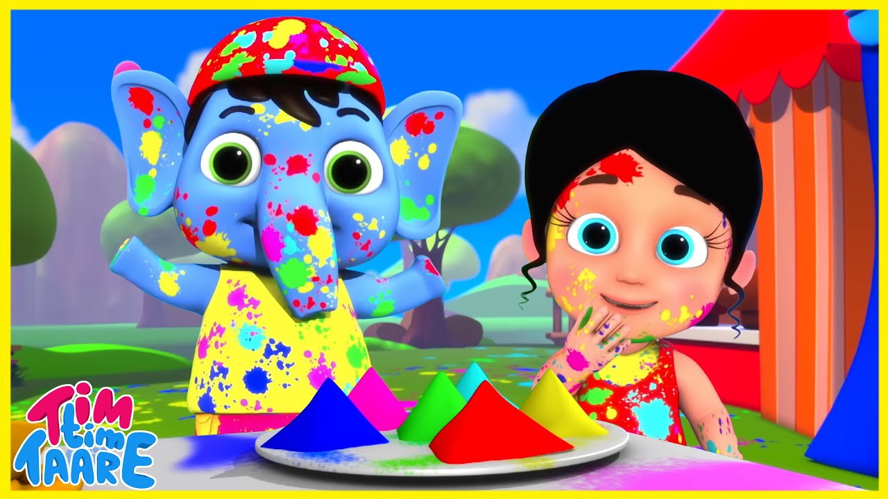Holi Mein Macha Gaya Dhamaal, होली में मच गया धमाल, Gole Wala Song + Tim Tim Taare Best Kids Songs