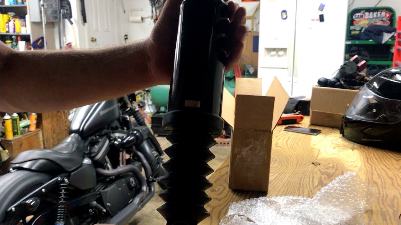 Installing Harley Road King Air Shocks on Sportster | Iron 883 Sportster Build Ep. 06