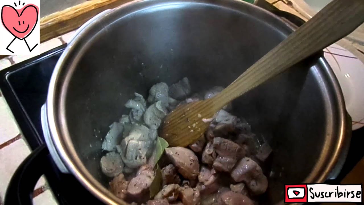 Carne con tomate, olla rapida, duromatic