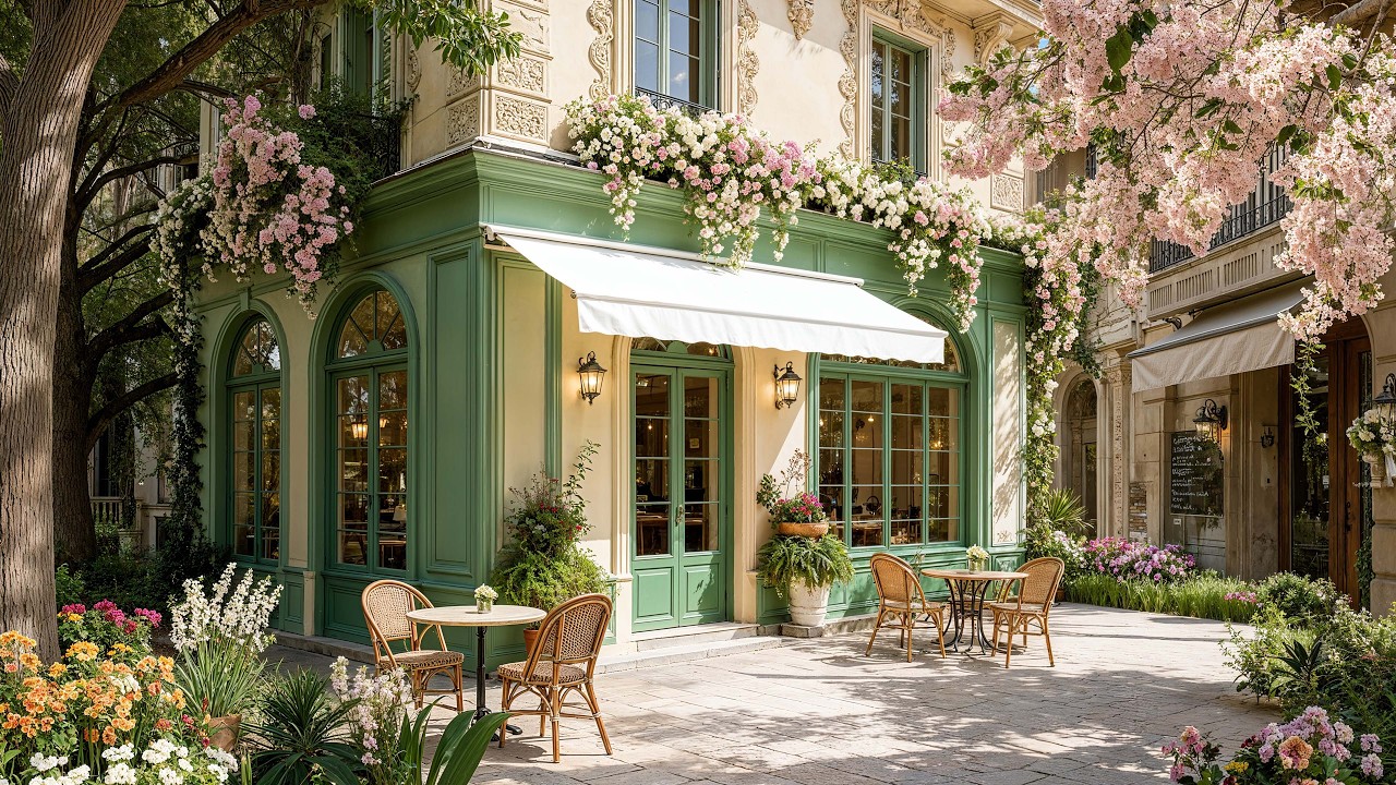 🎷 Morning Coffee Jazz ☕🌿 | Relaxing Café Ambience for Study & Productivity