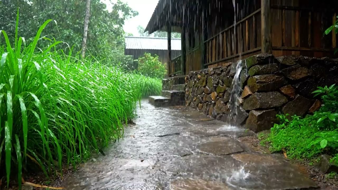 Som de Chuva Calma no Telhado durante o Dia | Barulho de Chuva para Dormir e Relaxar