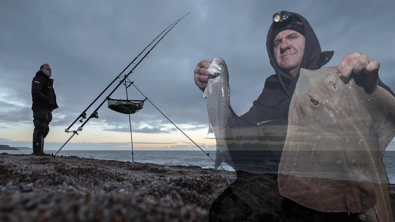 Winter Shore Fishing at Loe Bar in Cornwall with Mark Reed