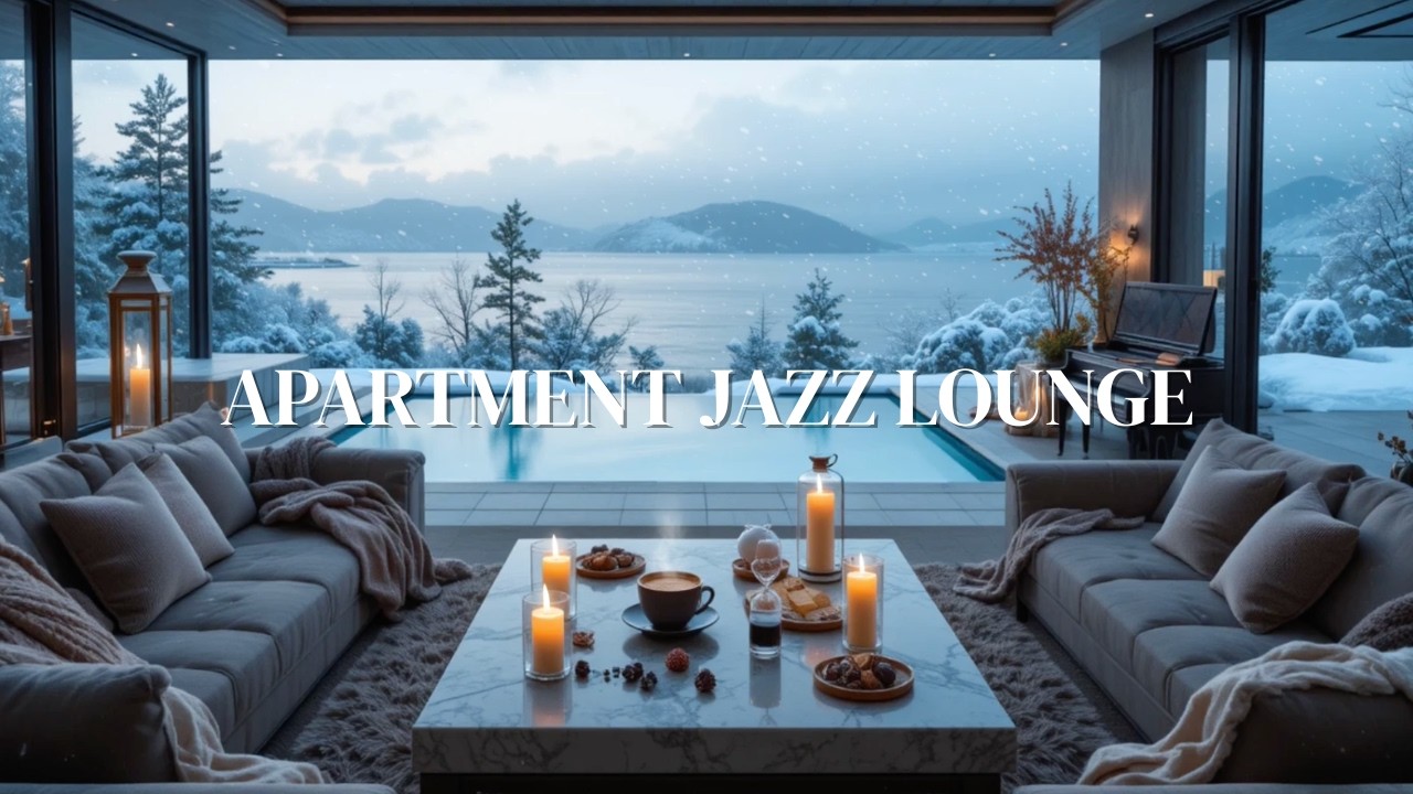 Apartment Jazz Lounge 🎷 Smooth Jazz Music & Rainy Night Ambience for Deep Sleep