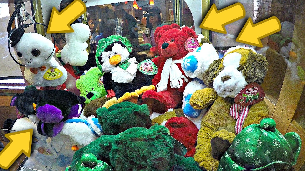 Claw Machine EPIC WINS At The Sugar Loaf SUPER Shoppe Skill Crane: Our Very Best Toy Wins Video