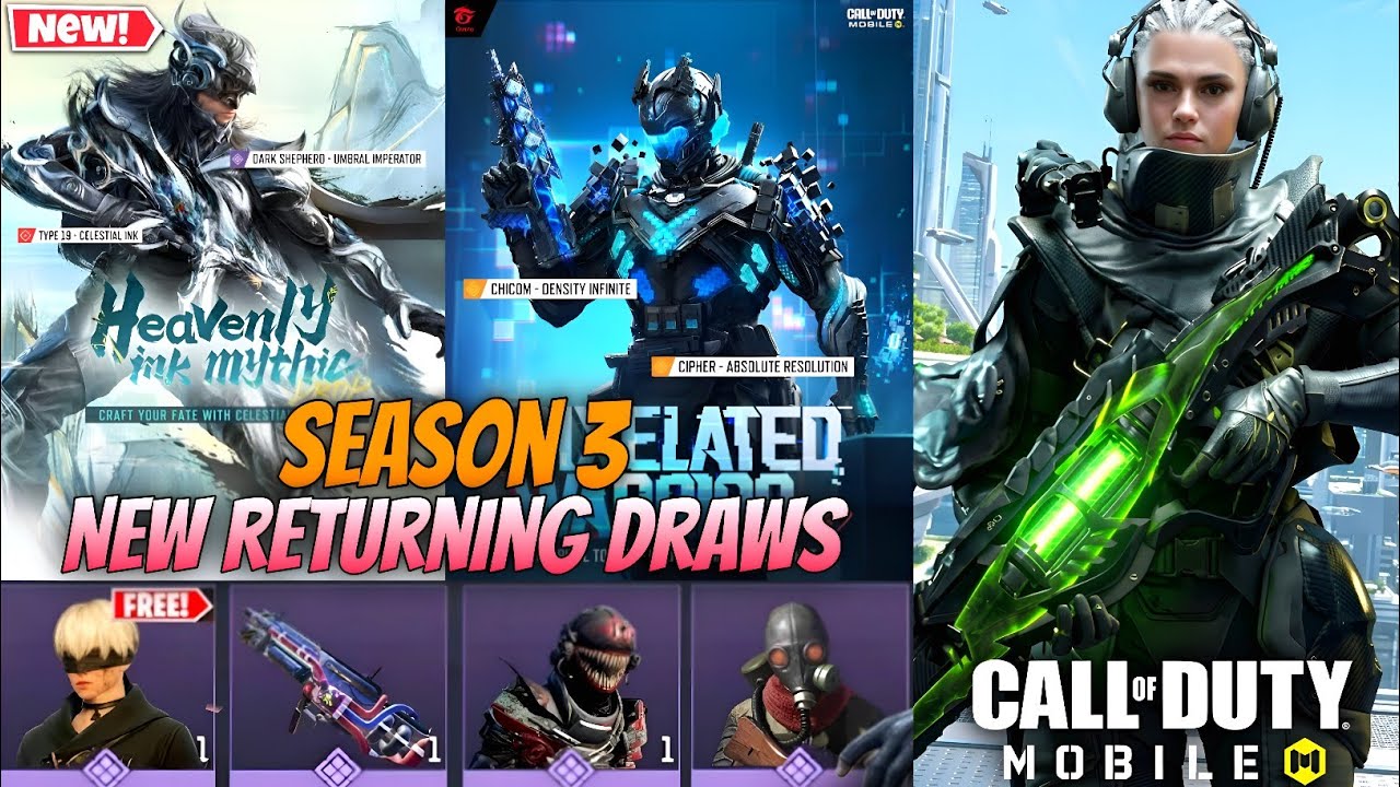 Season 3 All New & Returning Draws+StrongBox+Crate | New BP Character+New Event | CODM S3 Leaks 2026