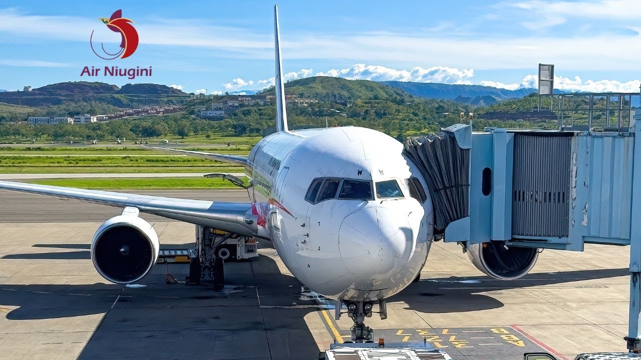 Air Niugini Boeing 767-383(ER) P2-PXW Port Moresby to Brisbane PX3