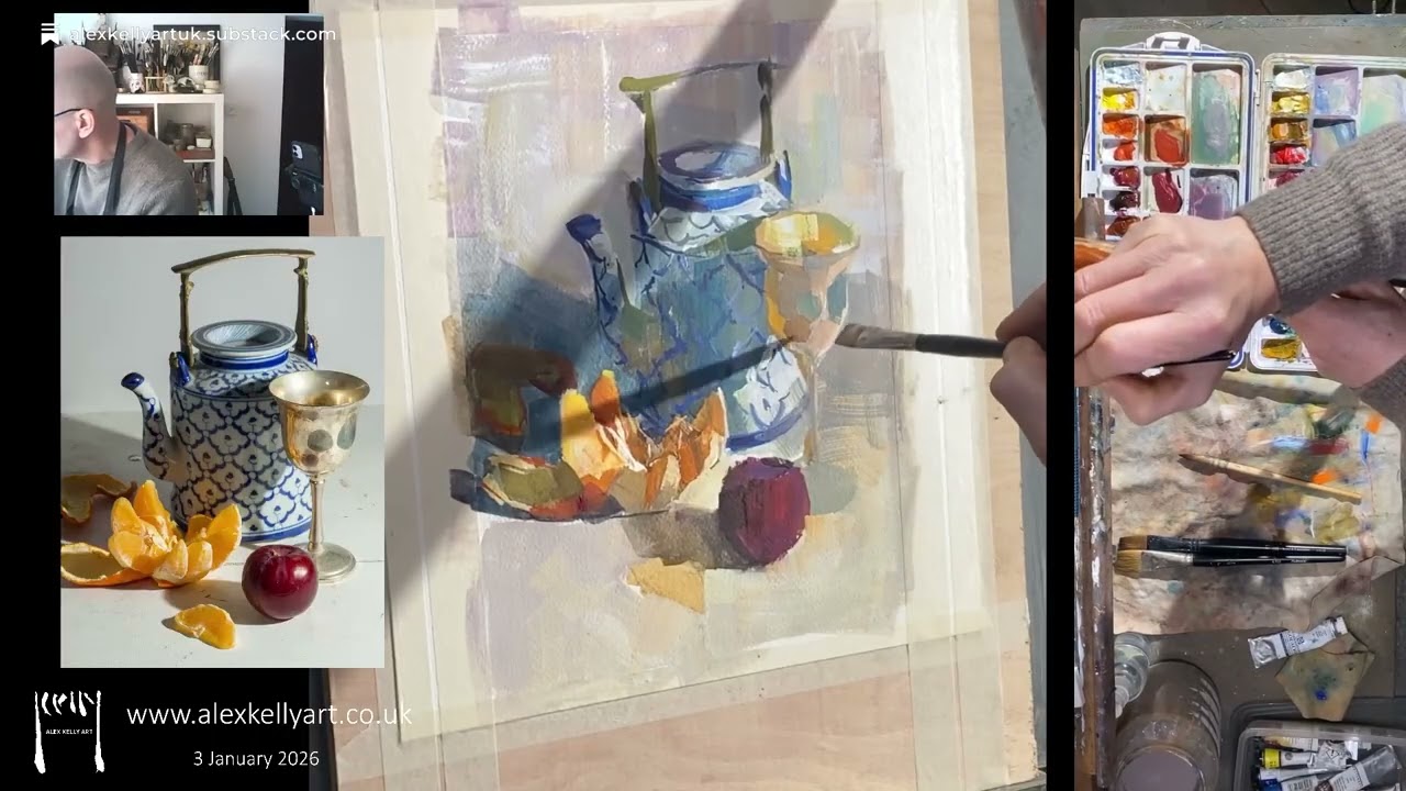Exploring gouache and water