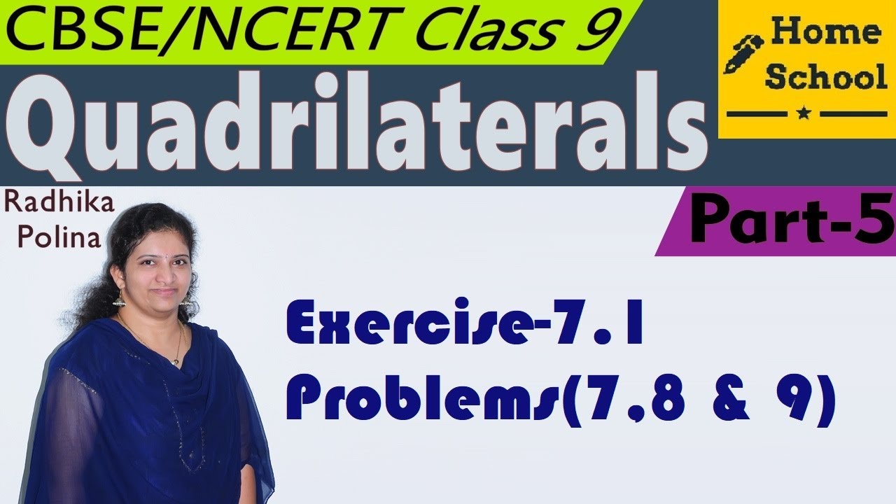 Quadrilaterals|Part-5|Class 9| Exercise-7.1|Problems(7,8 & 9)|Mathematics| NCERT / CBSE