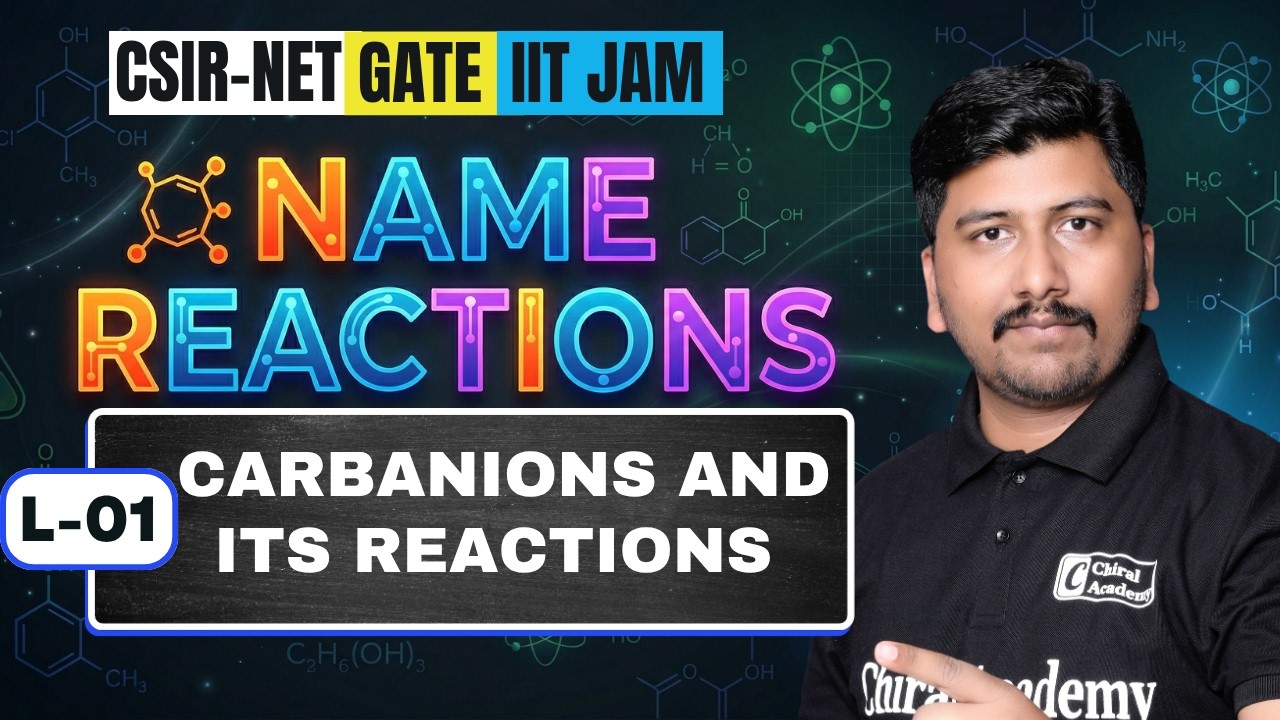 Name Reaction | Carbanion and its Reactions | Avinash Sir | Chiral Academy