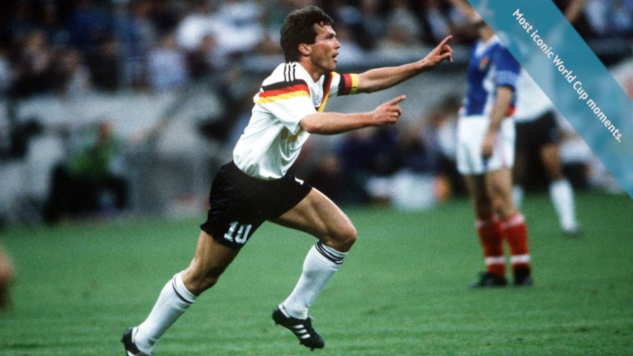 Matth&auml;us scored great goals against Yugoslavia in 1990 World Cup  ~ Most iconic World Cup moments ~
