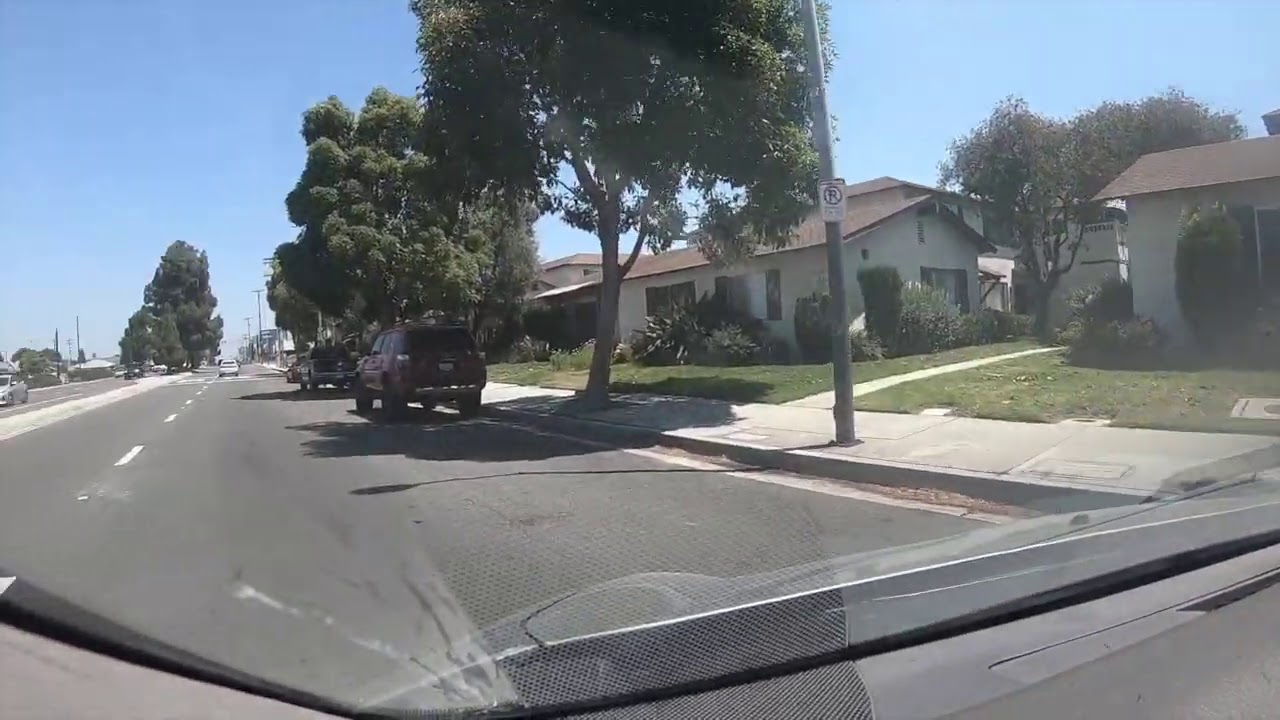 Driving through Carson, California