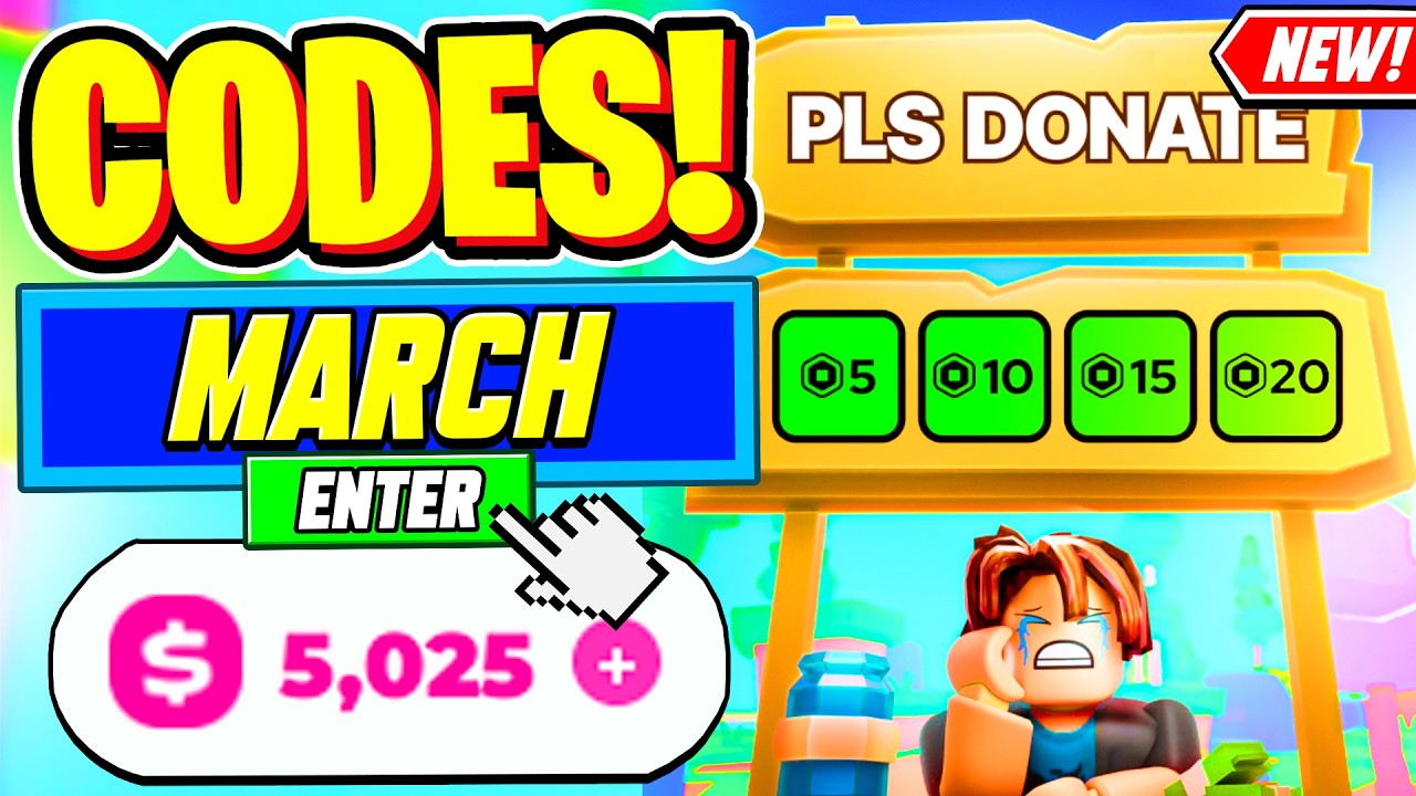 ⚠️Новое⚠️ ВСЕ РАБОЧИЕ КОДЫ для пожертвований в марте 2026 года - Roblox Pls Donate Codes 2026