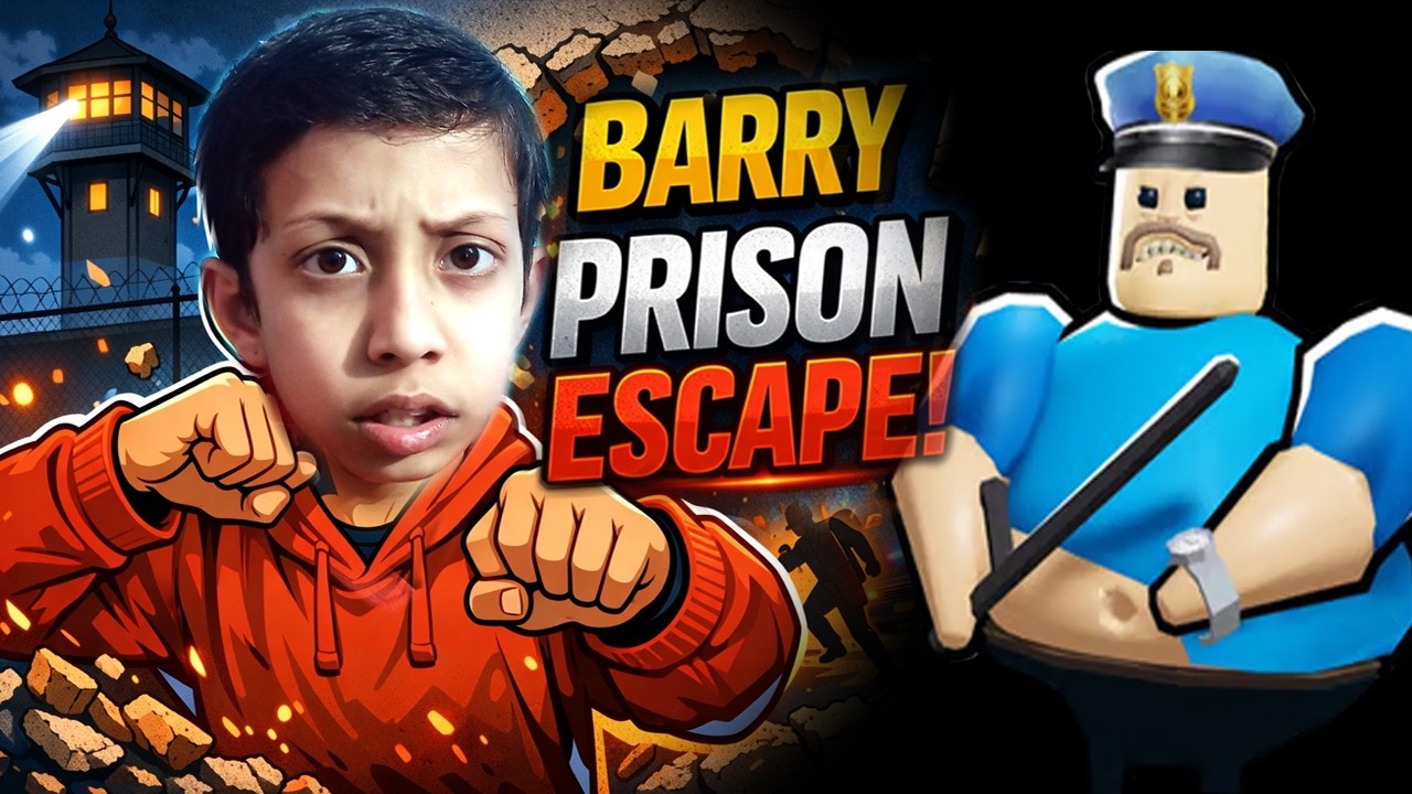 Roblox Barry's Prison Run - Scary Obby || CAN I ESCAPE FROM BARRY'S PRISON #gaming #rawatgaming