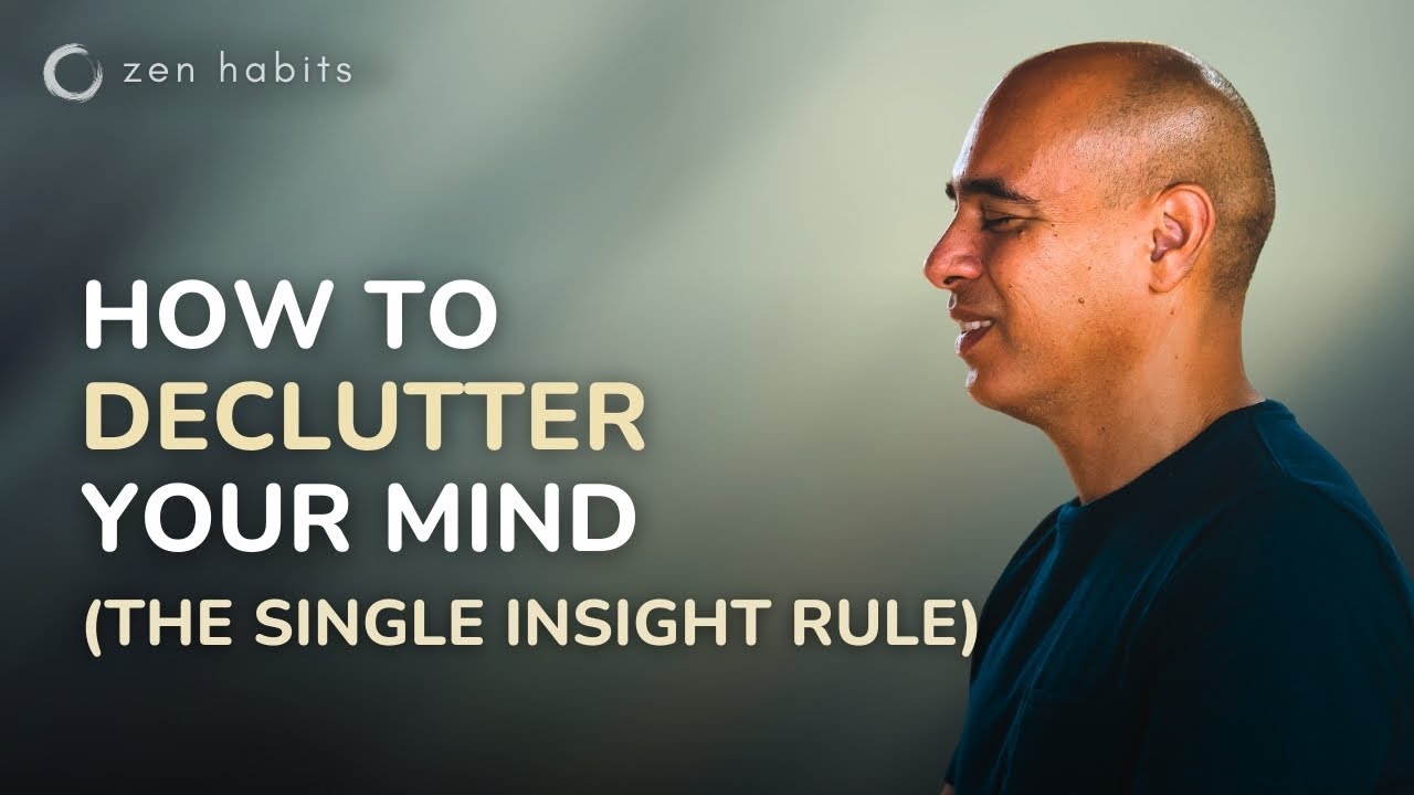 A Mindful Path to Mental Spaciousness: The Single Insight Rule