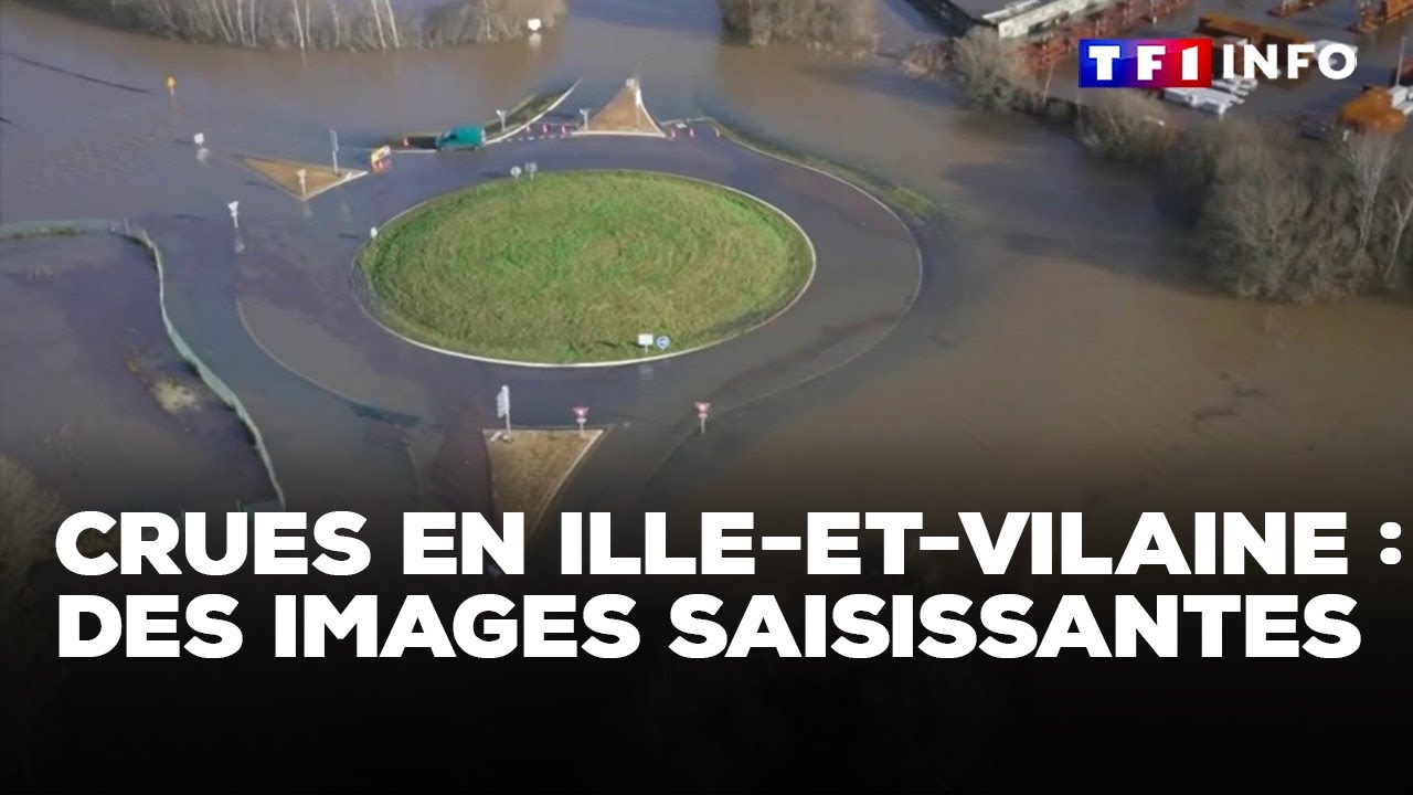 Inondations en Ille-et-Vilaine : des images saisissantes｜TF1 INFO