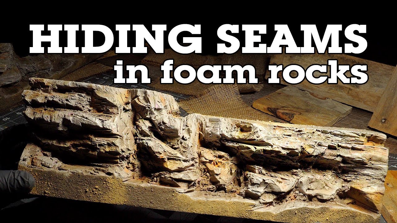 Foam Rocks For Model Trains | Hiding The Seams