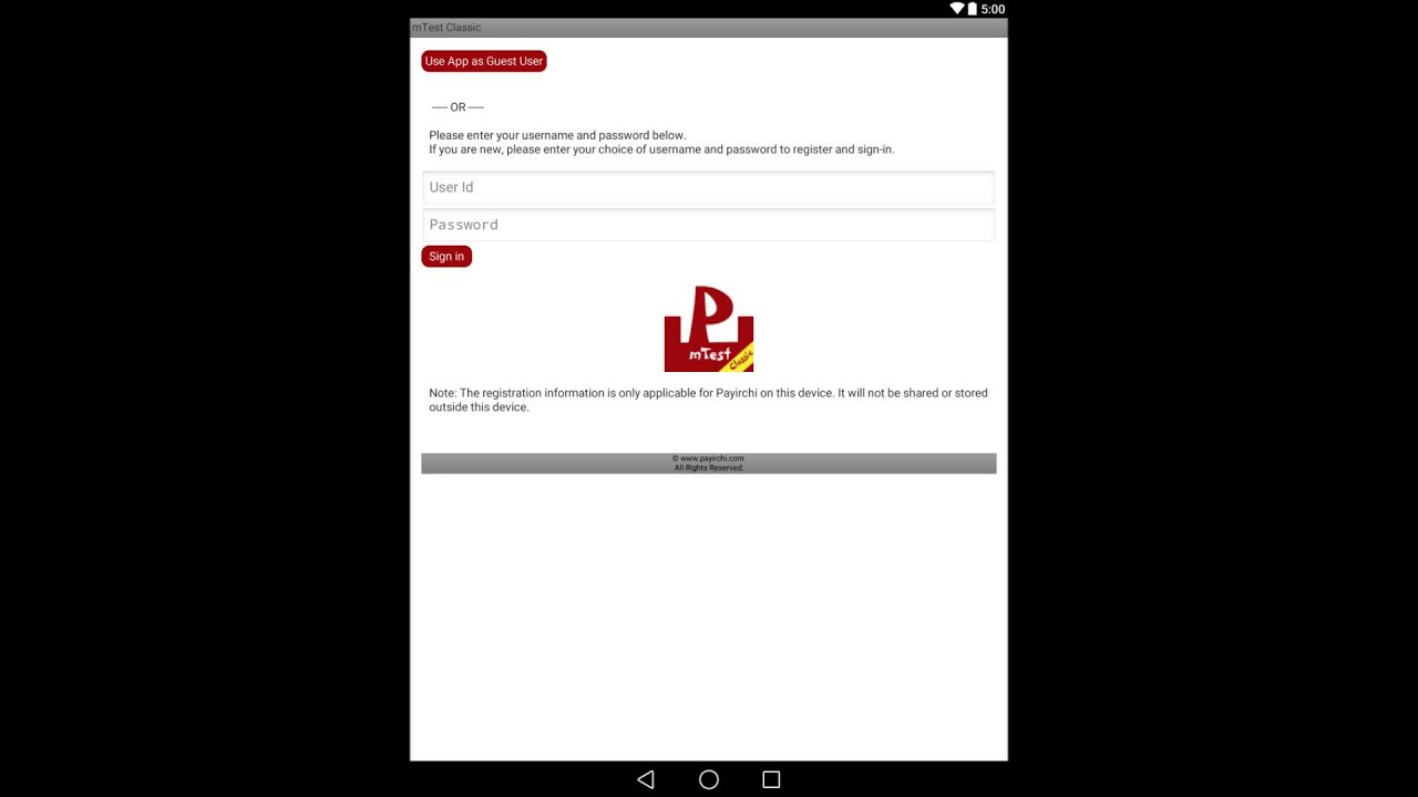 mTest Classic by Payirchi