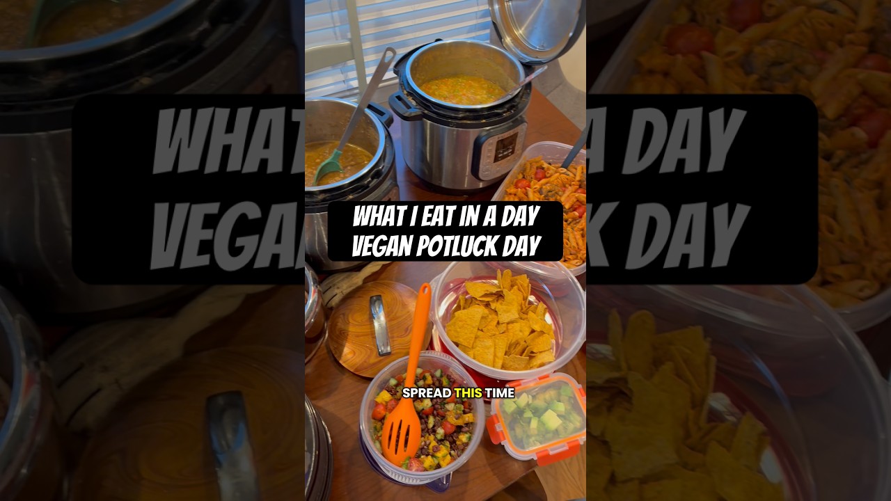 what I eat as a vegan on Too Much Food Tuesday potluck day