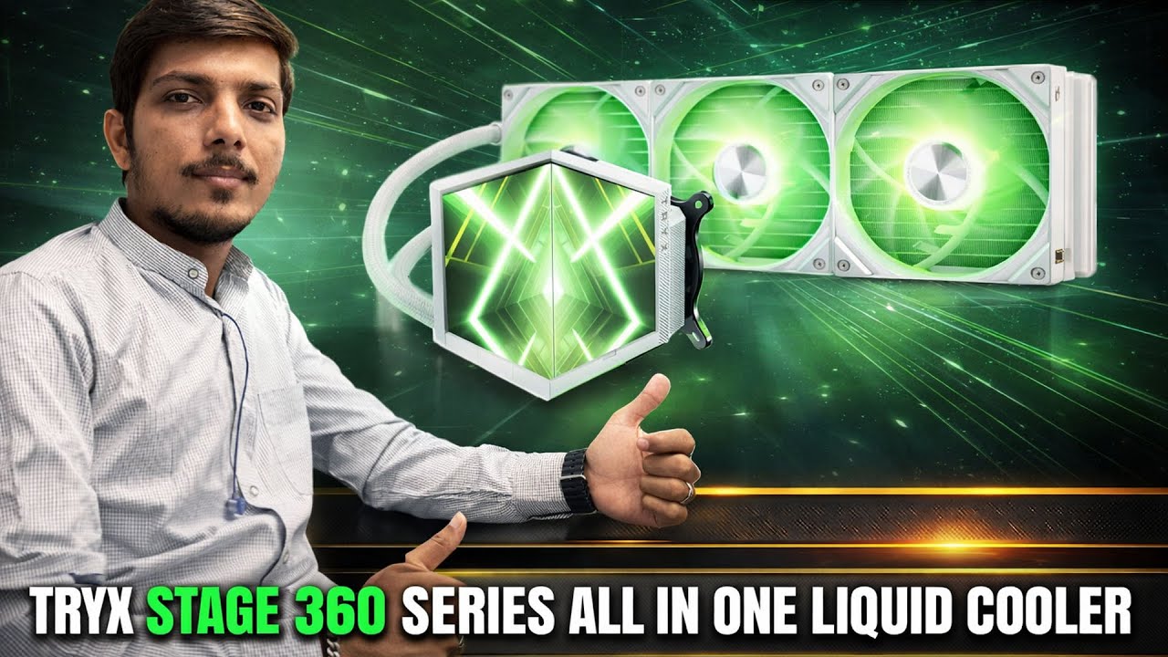 TRYX STAGE 360 Series Liquid Cooler Launched With Dual LCD Screen - Explained All Spec, Features