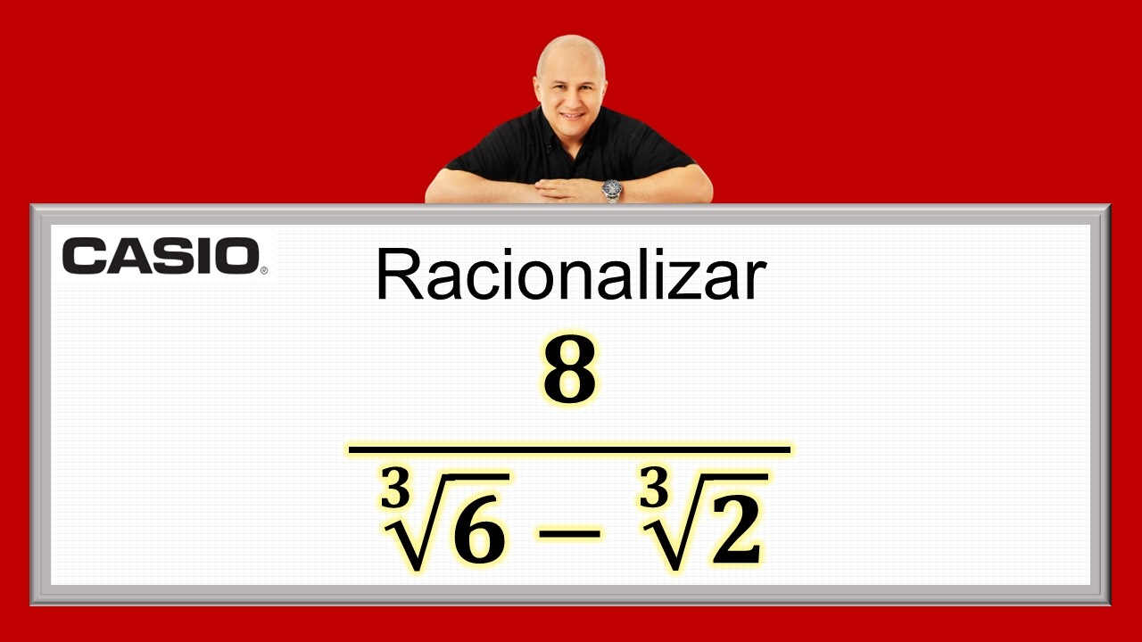 Racionalizar denominador binomio | Ej. 9 #julioprofe y #casio