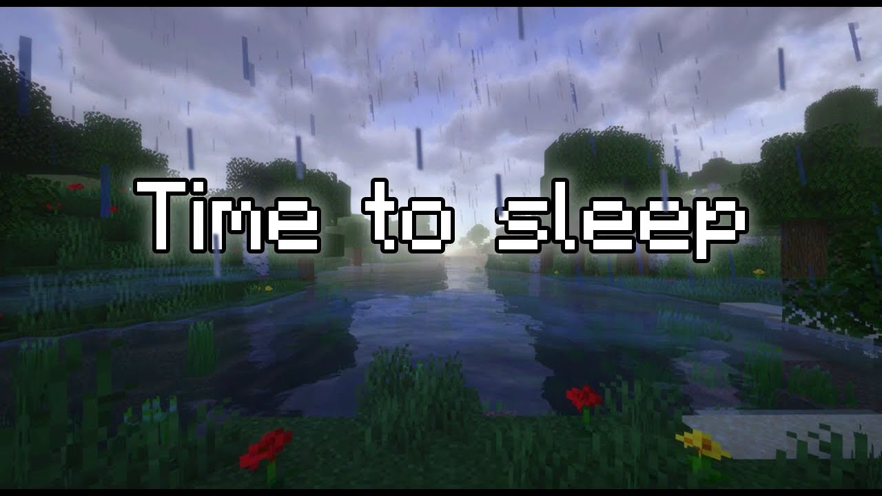 It's been a long day... (Minecraft Rain Ambience 8 Hours) *No Thunder*
