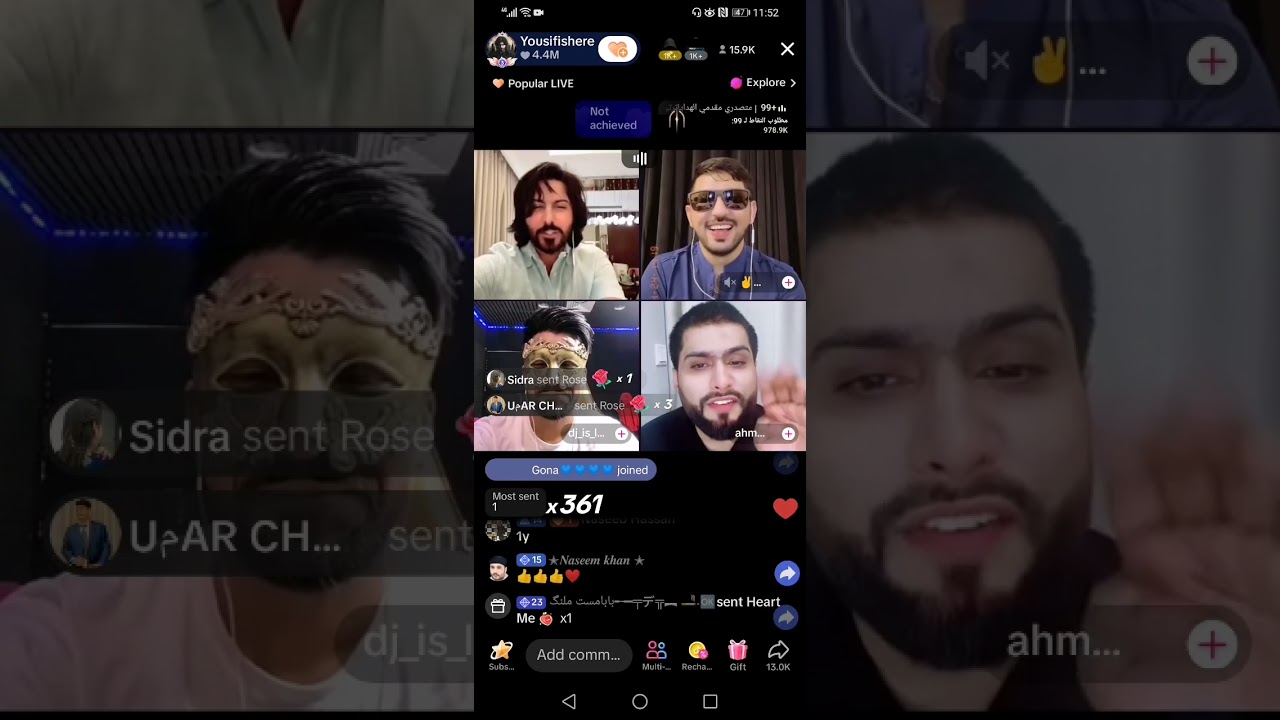 patlo don't accept chalenge.yousif Tera level ha yaar great host is yousif#love