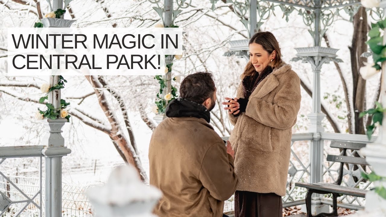 It snowed right on his proposal day