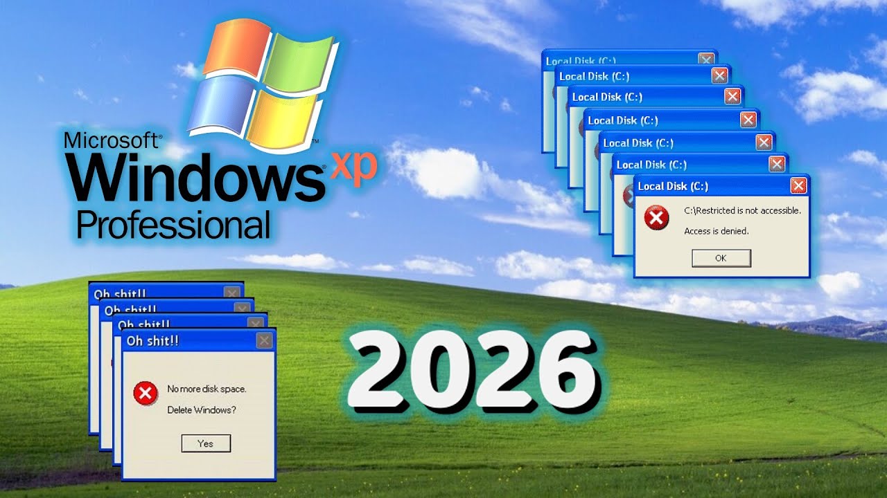 USANDO WINDOWS XP EN 2026!