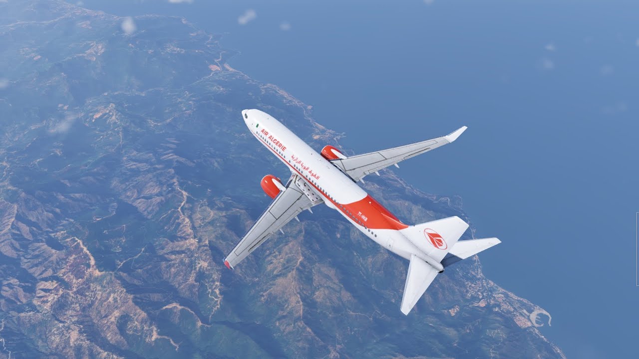 X-Plane 12 Air Algérie Approach ZIBO 738 -ILS RWY 27 Algiers DAAG