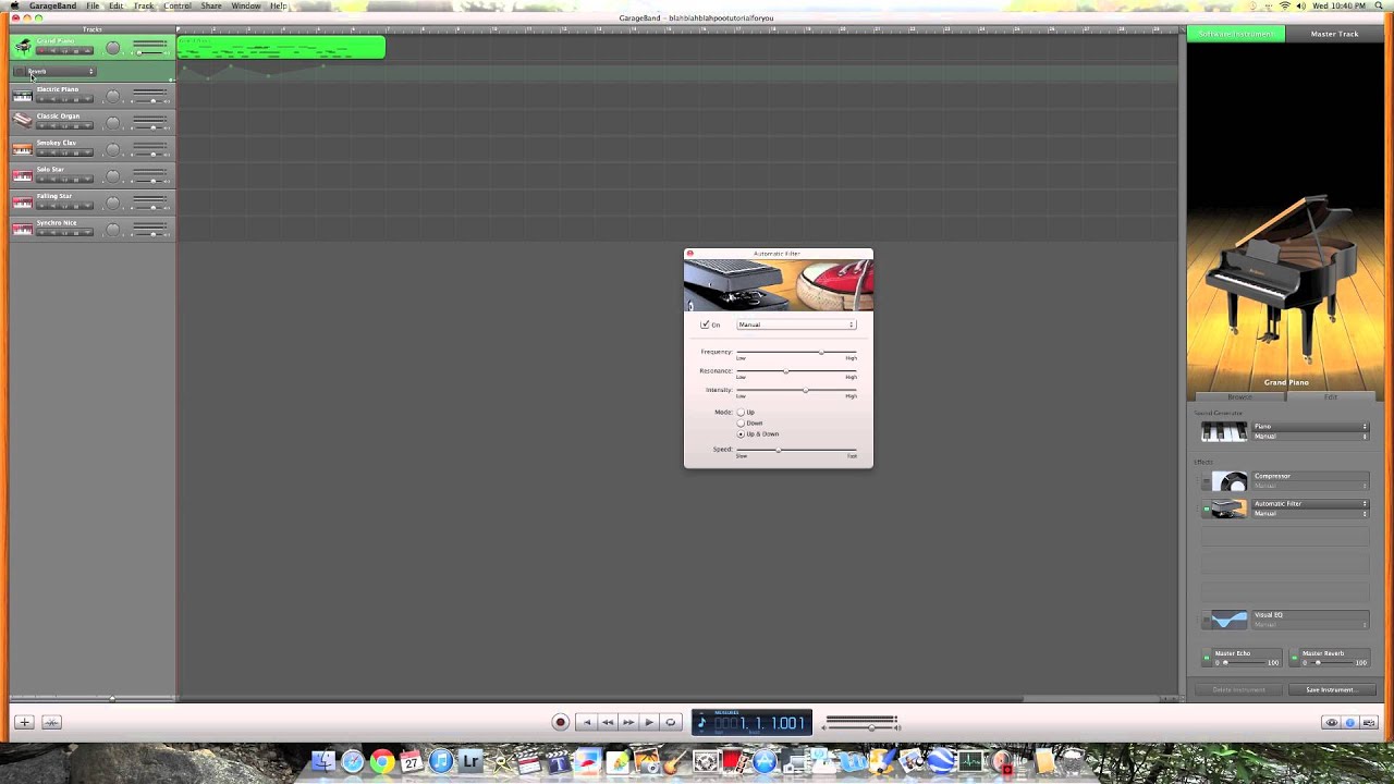 GarageBand Tutorial #2 (Midi, Automation, Track/Vocal Editing)