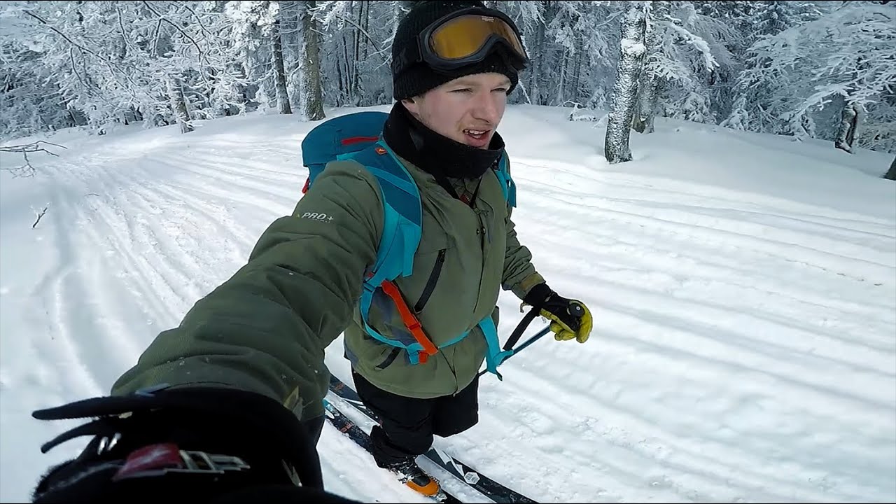 Beskid Żywiecki (-20C)  Mój pierwszy raz na SKITURACH