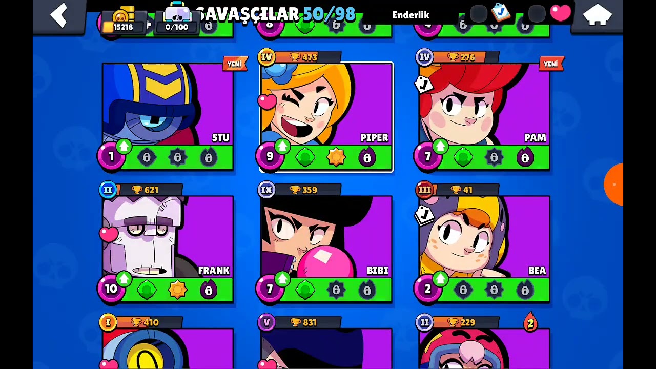 BÜTÜN ÖDÜLLERİ ALDIM BRAWL STARS