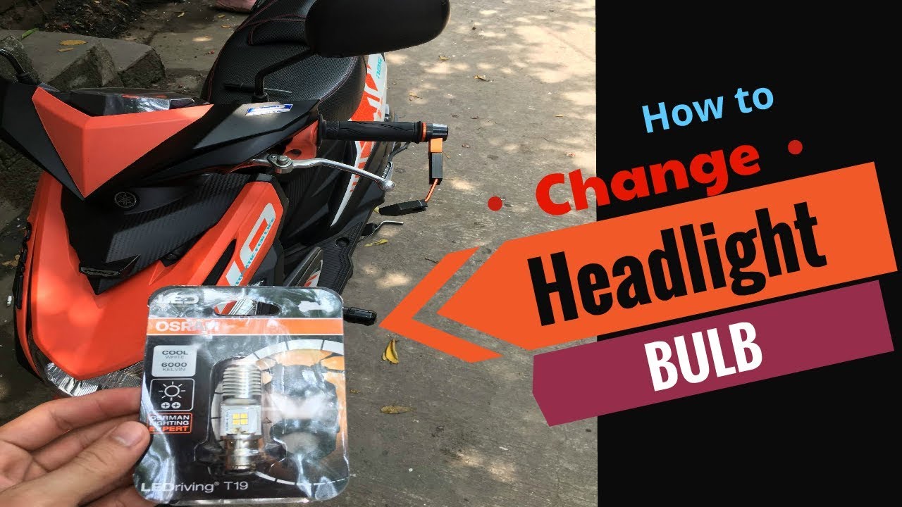 Installation of Headlight Bulb (Mio i125) Osram