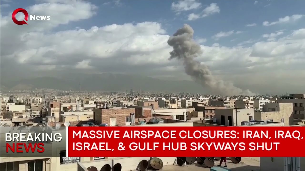 Middle East sees widespread airspace shutdowns amid regional escalation