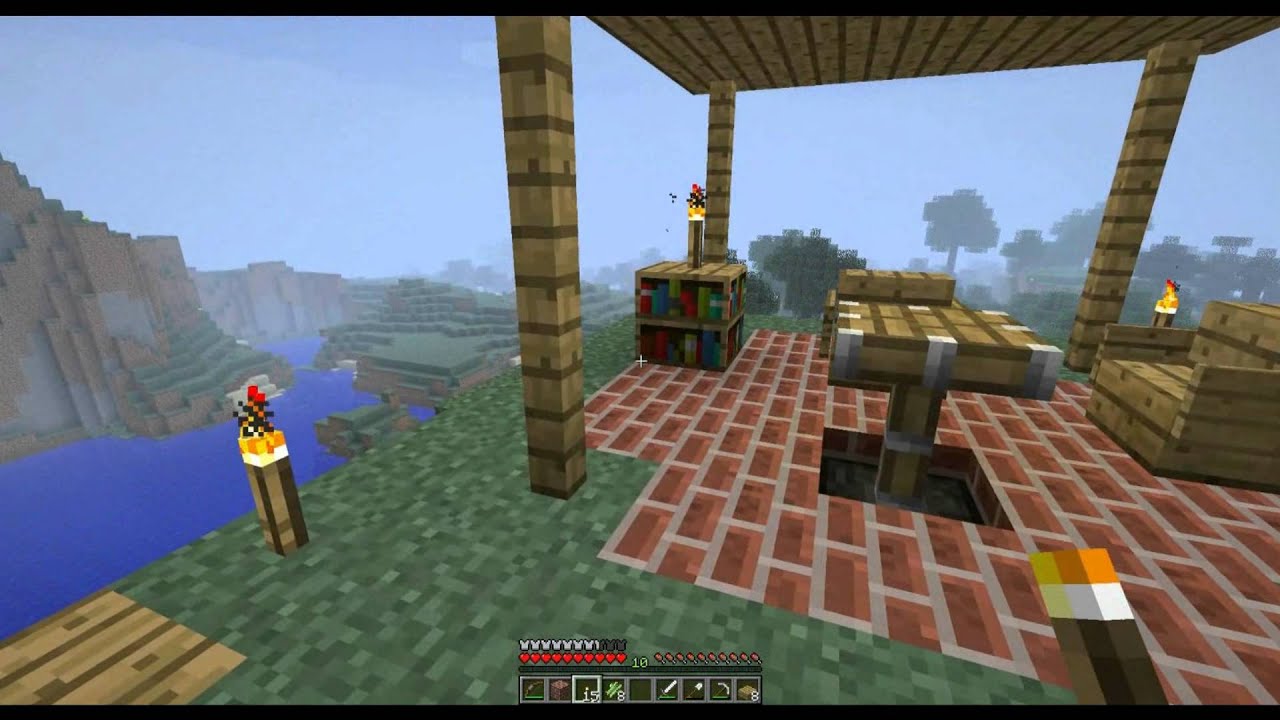 Ako na Minecraft Epizóda 12 - Nábytok do domu/prístrešku 2/2